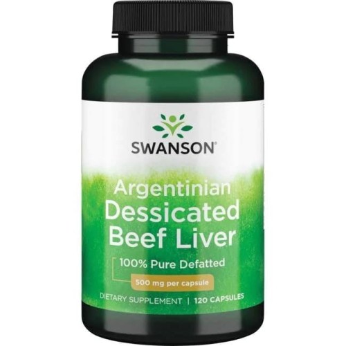 Przejdź do produktu SWANSON Argentinian Dessicated Beef Liver (120 kaps.)
