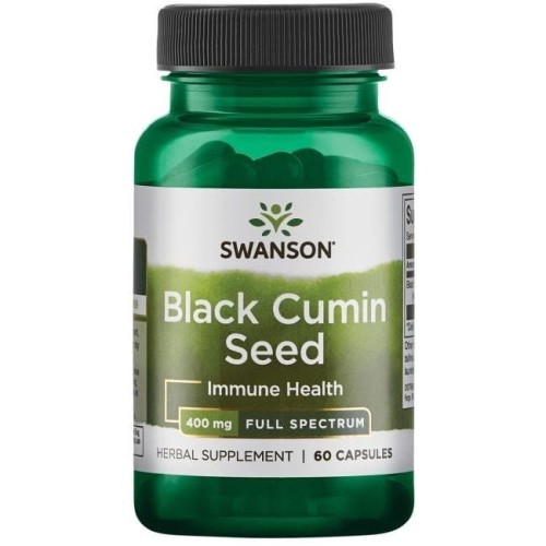 Przejdź do produktu SWANSON Black Cumin Seed - Nasiona czarnego kminu 400 mg (60 kaps.)