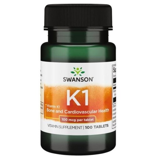 Przejdź do produktu SWANSON Vitamin K1 100 mcg (100 tabl.)