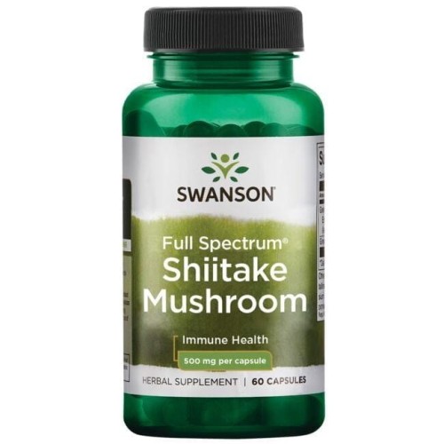 Przejdź do produktu SWANSON Full Spectrum Shiitake Mushroom 500 mg (60 kaps.)