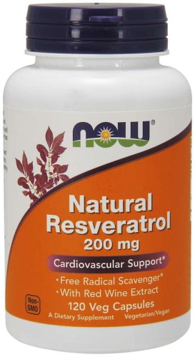 Przejdź do produktu NOW FOODS Natural Resveratrol 200 mg (120 kaps.)