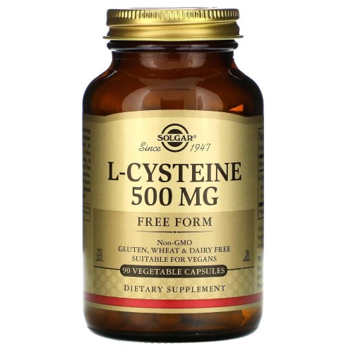 Przejdź do produktu SOLGAR L-Cysteine - L-cysteina 500 mg (90 kaps.)