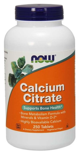 Przejdź do produktu NOW FOODS Calcium Citrate - Cytrynian Wapnia (250 tabl.)