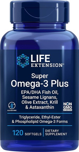 Przejdź do produktu LIFE EXTENSION Super Omega-3 Plus EPA/DHA z Lignanami Sezamowymi, Ekstraktem z Oliwek, Olejem z Kryla i Astaksantyną (120 kaps.)
