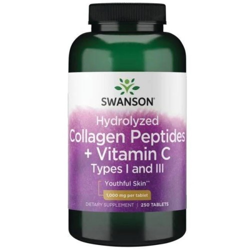 Przejdź do produktu SWANSON Hydrolizowany kolagen I i III + C (250 tabl.)