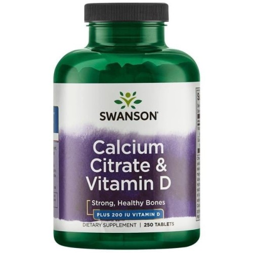 Przejdź do produktu SWANSON Cytrynian wapnia & Witamina D3 (250 tabl.)