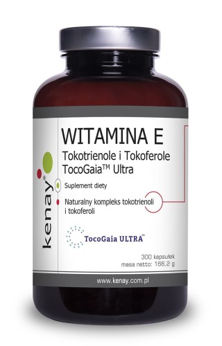 Przejdź do produktu KENAY Witamina E Tokotrienole i Tokoferole TocoGaia Ultra (300 kaps.)