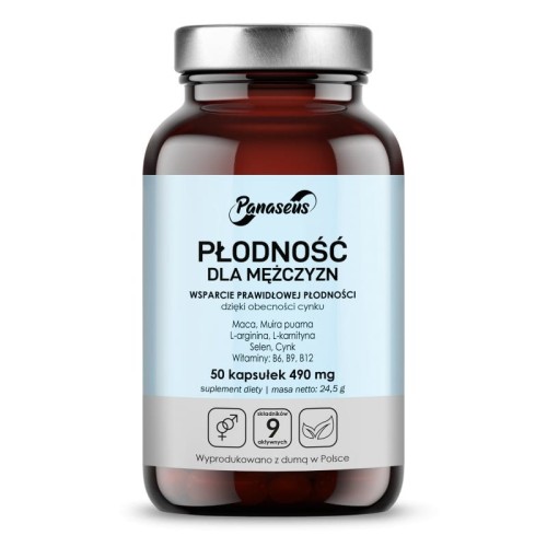 Przejdź do produktu PANASEUS Płodność Mężczyzna (50 kaps.)