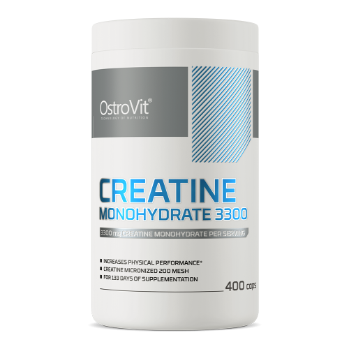 Przejdź do produktu OSTROVIT Monohydrat Kreatyny 3300 mg (400 kaps.)