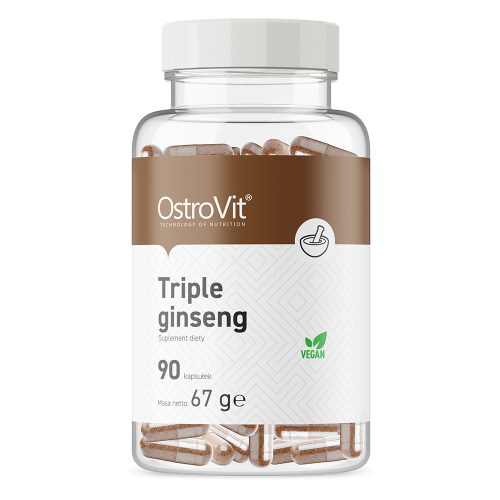Przejdź do produktu OSTROVIT Triple Ginseng VEGE (90 kaps.)