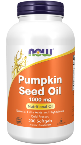 Przejdź do produktu NOW FOODS Olej z nasion dyni 1000 mg (pumpkin seed oil) (200 kaps.)