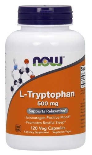 Przejdź do produktu NOW FOODS L-Tryptofan 500 mg (120 kaps.)