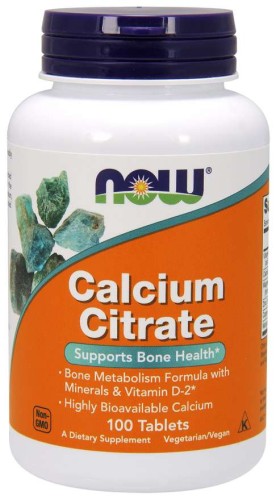 Przejdź do produktu NOW FOODS Calcium Citrate - Cytrynian Wapnia (100 tabl.)
