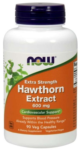 Przejdź do produktu NOW FOODS Hawthorn Extract - Głóg 600 mg (90 kaps.)