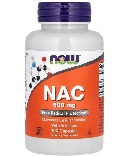 Przejdź do produktu NOW FOODS NAC - N-Acetylo-L-Cysteina 600 mg (100 kaps.)