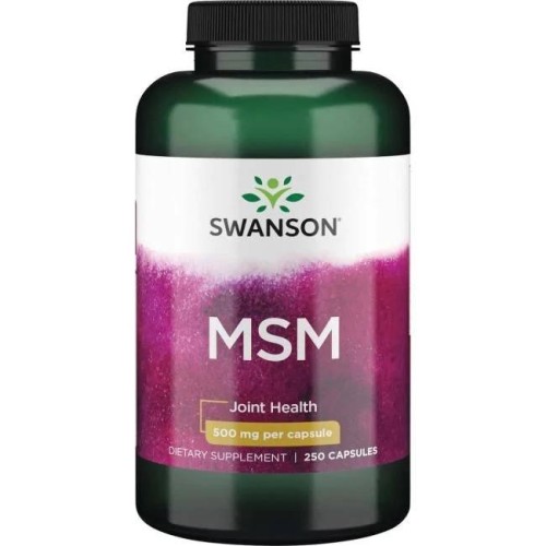 Przejdź do produktu SWANSON Siarka MSM - Metylosulfonylometan 500 mg (250 kaps.)