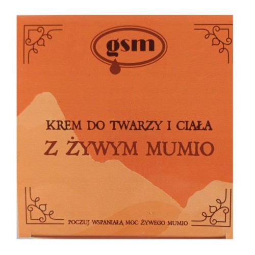 Przejdź do produktu GSM MUMIO Krem do Twarzy i Ciała z Żywym Mumio (200 ml)