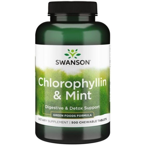 Przejdź do produktu SWANSON Chlorophyllin & Mint (500 tabl.)