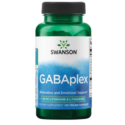 Przejdź do produktu SWANSON GABAplex with L-Tyrosine & L-Theanine (60 kaps.)