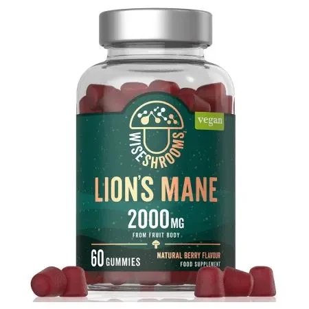 Przejdź do produktu WISESHROOMS Lion's Mane Gummies - Hericum Soplówka Jeżowata (60 żelek)