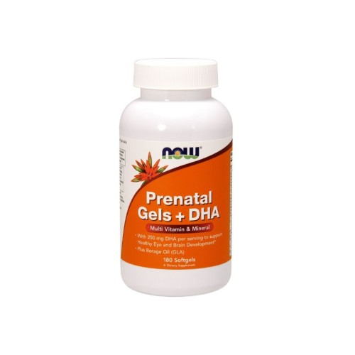 Przejdź do produktu NOW FOODS Prenatal Gels + DHA - Witaminy i Minerały Prenatalne + DHA (180 kaps.)