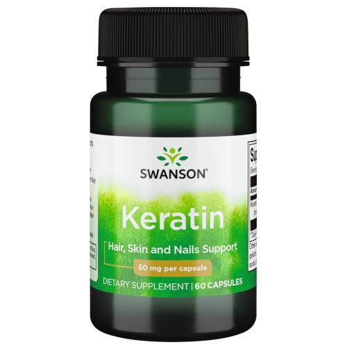 Przejdź do produktu SWANSON Keratin (Keratyna) 50 mg (60 kaps.)