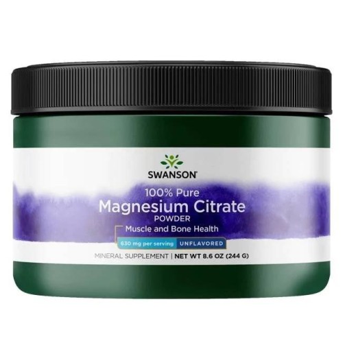 Przejdź do produktu SWANSON Cytrynian magnezu - 100% czystości (244 g)