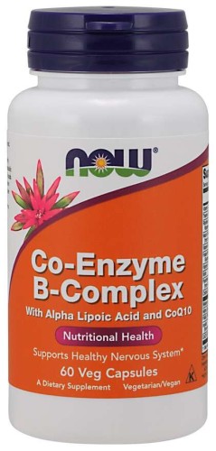 Przejdź do produktu NOW FOODS Co-Enzyme B-Complex Kompleks Witamin z grupy B + Kwas alfa liponowy + Koenzym Q10 (60 kaps.)