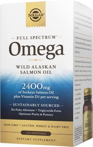 Przejdź do produktu SOLGAR Wild Alaskan Full Spectrum Omega - Pełne Spektrum Omega Olej z Łososia (120 kaps.)