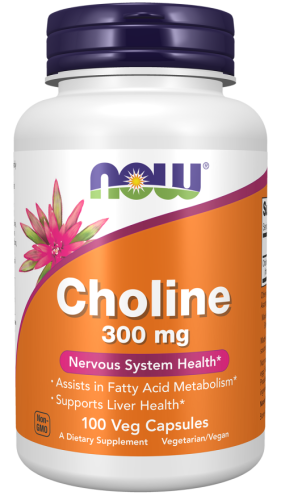 Przejdź do produktu NOW FOODS Cholina 300 mg (100 kaps.)