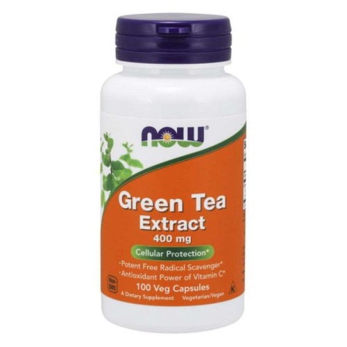 Przejdź do produktu NOW FOODS Green Tea Extract - Zielona Herbata ekstrakt 400 mg (100 kaps.)