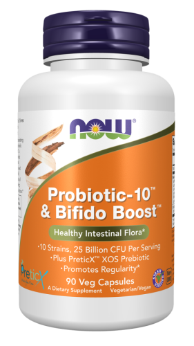 Przejdź do produktu NOW FOODS Probiotic-10 i Bifido Boost - 25 Bilion (90 kaps.)