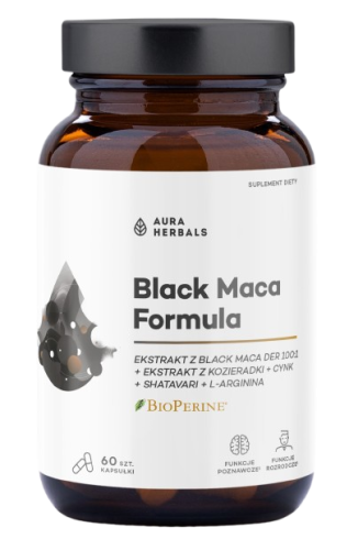 Przejdź do produktu AURA HERBALS Black Maca Formula (60 kaps.)