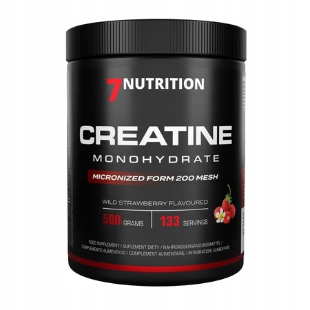 Przejdź do produktu 7NUTRITION Creatine Monohydrate Wild Strawberry - Monohydrat Kreatyny - smak poziomkowy (500 g)