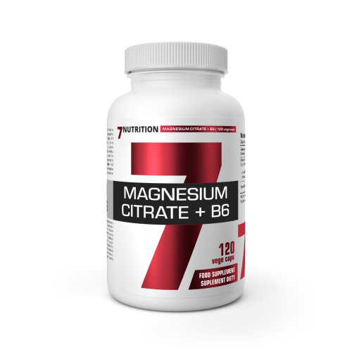Przejdź do produktu 7NUTRITION Magnesium Citrate + B6 - Cytrynian magnezu + Witamina B6 (120 kaps.)