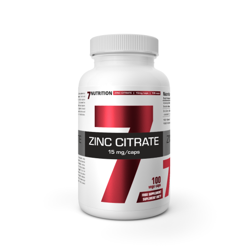 Przejdź do produktu 7NUTRITION Zinc Citrate 15 mg - Cytrynian Cynku 15 mg (100 kaps.)