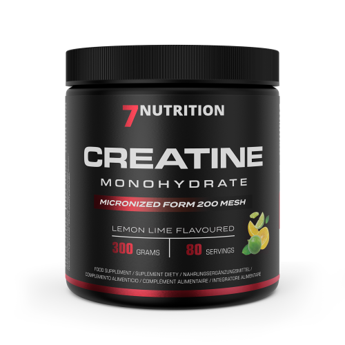 Przejdź do produktu 7NUTRITION Creatine Monohydrate Lemon Lime - Monohydrat Kreatyny - smak cytryna-limonka (300 g)