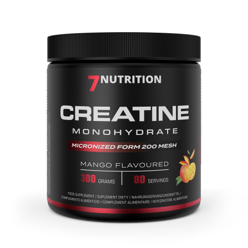 Przejdź do produktu 7NUTRITION Creatine Monohydrate Mango - Monohydrat Kreatyny - smak mango (300 g)