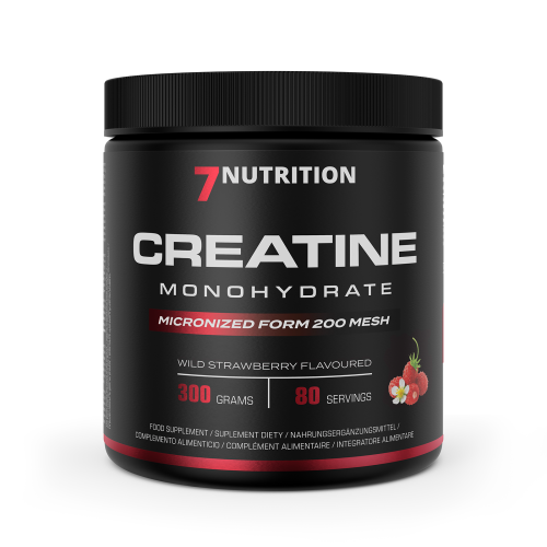Przejdź do produktu 7NUTRITION Creatine Monohydrate Wild Strawberry - Monohydrat Kreatyny - smak poziomkowy (300 g)