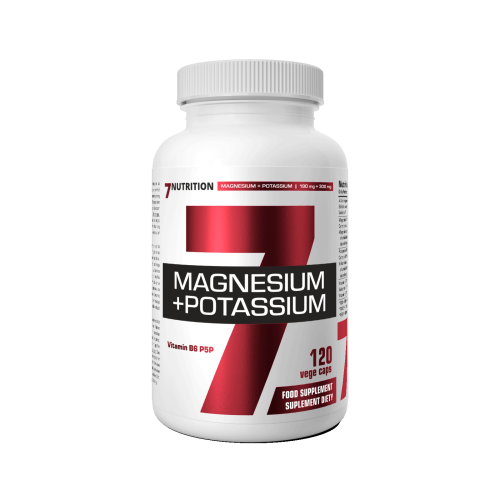 Przejdź do produktu 7NUTRITION Magnesium + Potasium B6 - Cytrynian Magnezu + Cytrynian Potasu + B6 (120 kaps.)