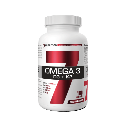 Przejdź do produktu 7NUTRITION Omega-3 55% D3+K2 (180 kaps. miękkich)