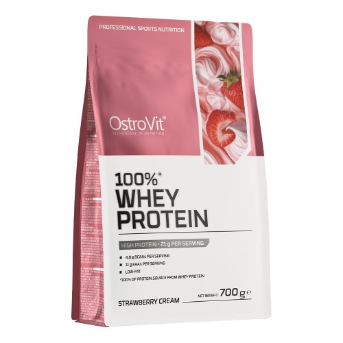 Przejdź do produktu OSTROVIT 100% Whey Protein - smak kremowej truskawki (700 g)
