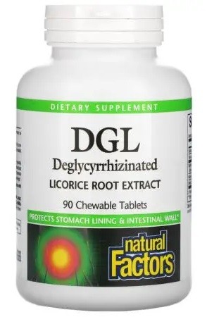 Przejdź do produktu NATURAL FACTORS DGL Deglycyrrhizinated Licorice Root - Deglicyryzynowy ekstrakt z lukrecji (90 tabl.)