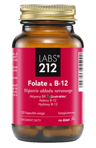 Przejdź do produktu LABS212 Folate & B-12 (120 kaps.)