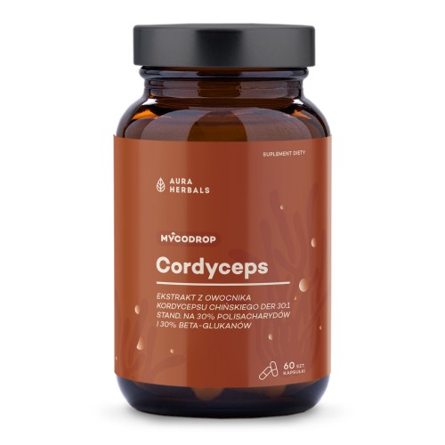 Przejdź do produktu AURA HERBALS Mycodrop, Cordyceps 30:1, 30% beta-glukan (60 kaps.)