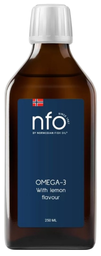 Przejdź do produktu NFO Omega-3 with lemon falvour Liquid (250 ml)