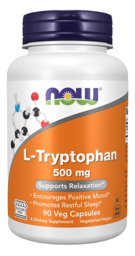 Przejdź do produktu NOW FOODS L-Tryptofan 500 mg (90 kaps.)