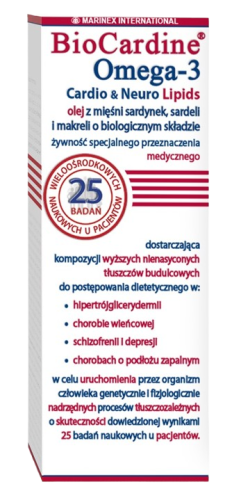 Przejdź do produktu MARINEX BioCardine Omega-3 Cardio & Neuro Lipids (200 ml)