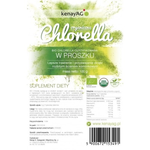 Przejdź do produktu KENAY EKO Chlorella (100 g)
