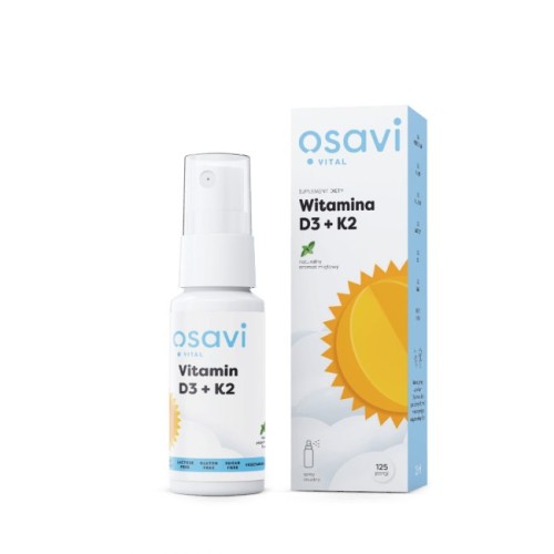 Przejdź do produktu OSAVI Witamina D3 + K2 Spray - smak miętowy (25 ml)
